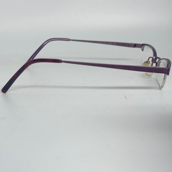 Nine West 327 07FH 47-20-130 Lavender Metal Half Rim Eyeglasses Frame H17139 - Picture 4 of 7